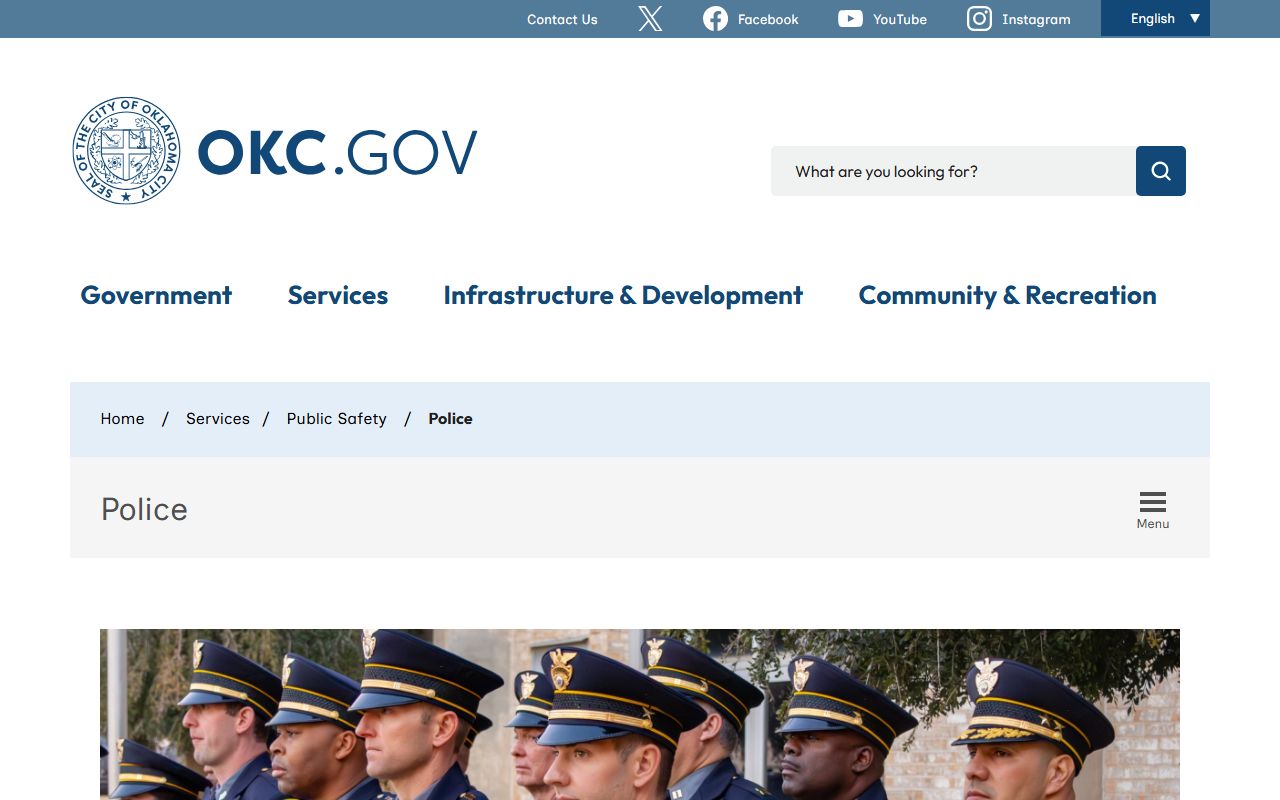 Oklahoma City genealogy records police department page