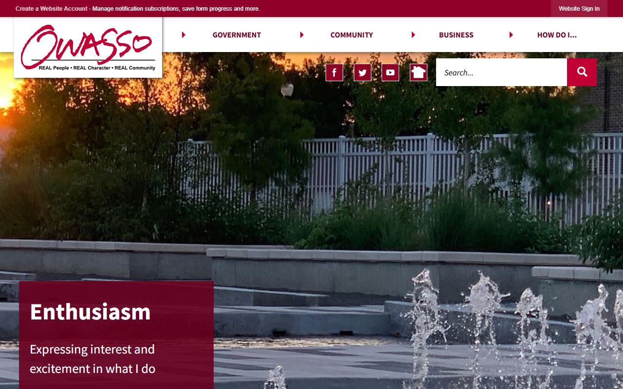 Owasso Oklahoma official city website genealogy records