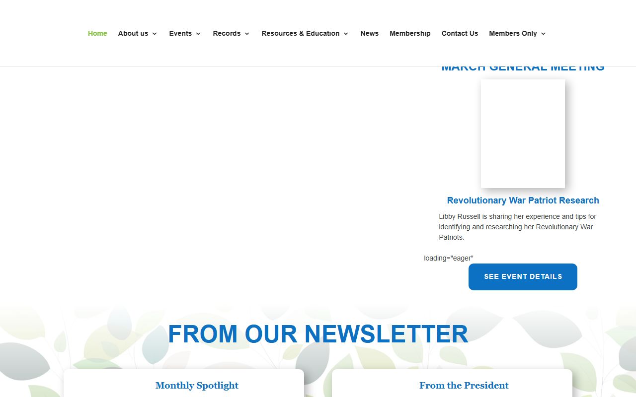 Tulsa Genealogical Society genealogy records website