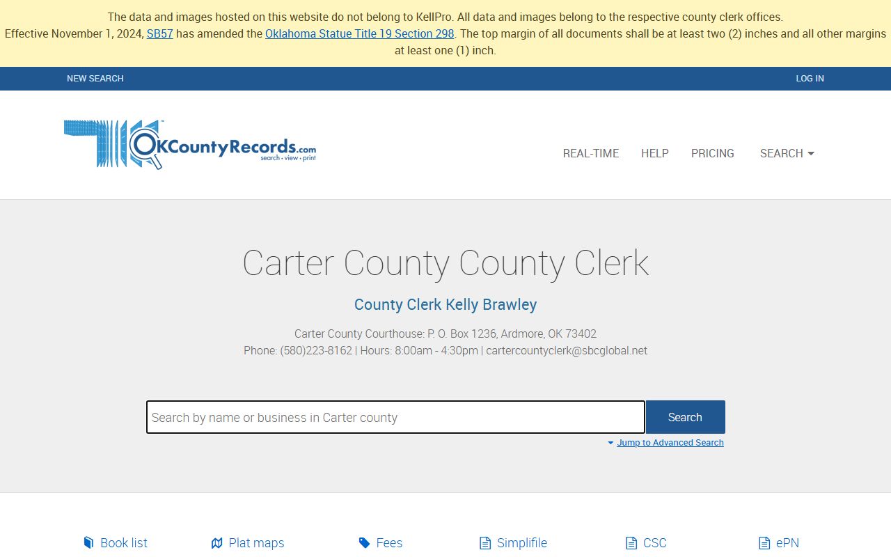 Carter County land records search portal for genealogy research