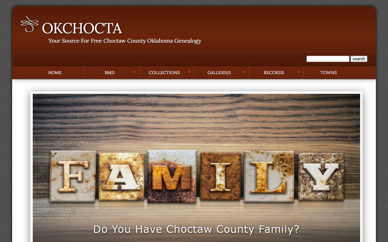 Choctaw County OKGenWeb genealogy records portal