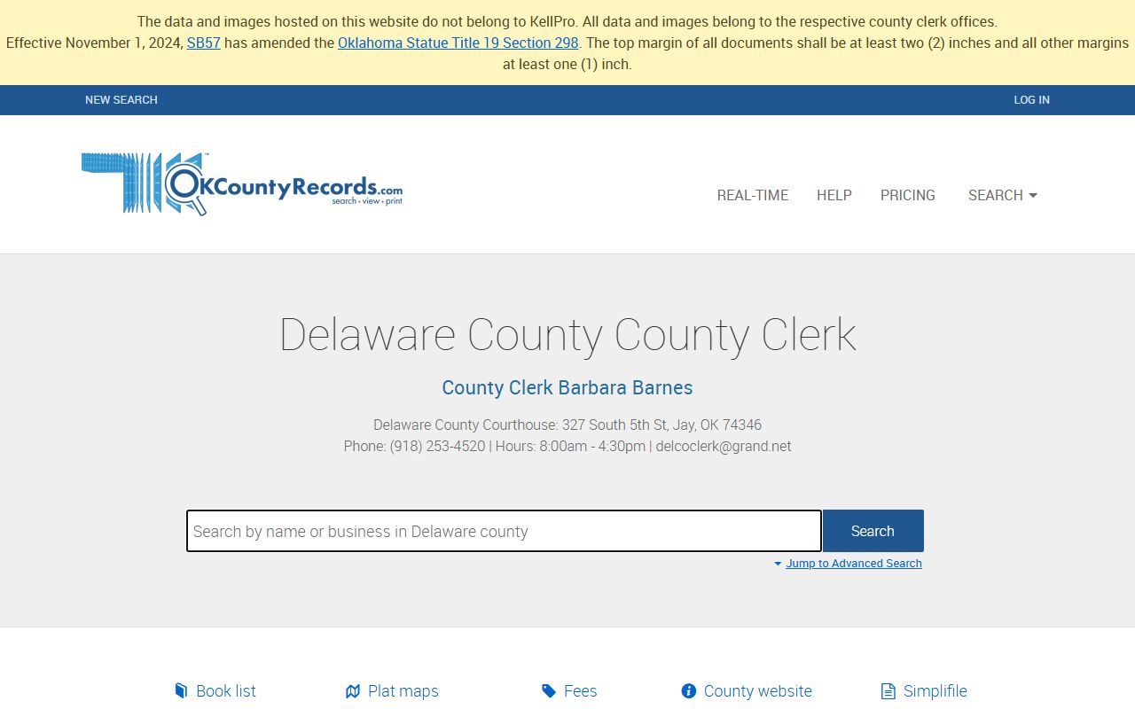 Delaware County land records search portal genealogy records
