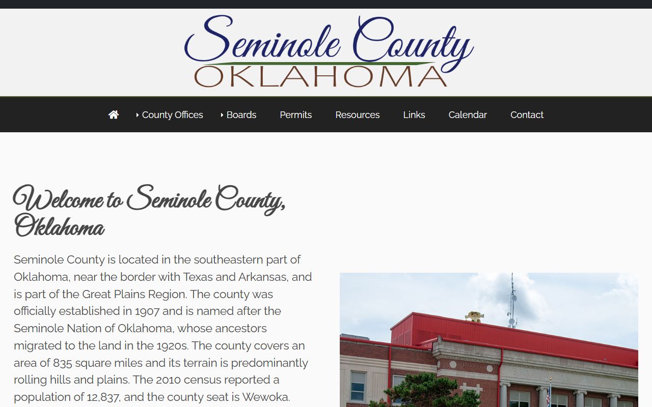 Seminole County official website genealogy records