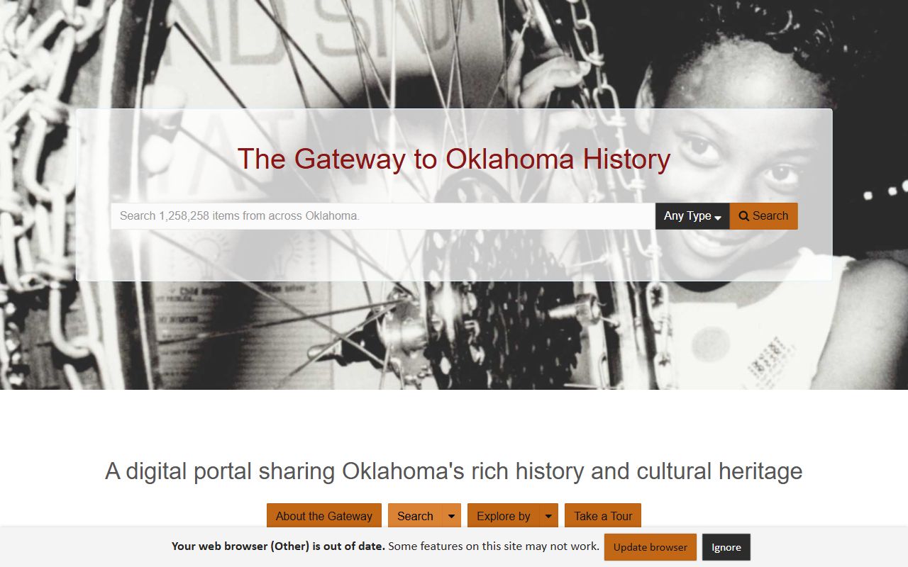 Gateway to Oklahoma History genealogy newspaper records